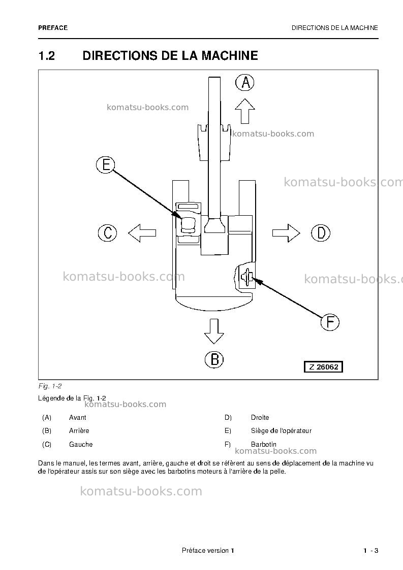Komatsu pc5500-6deu Manuel d'utilisation couverture Page 5 Komatsu pc5500-6deu Manuel d'utilisation couverture Page 5