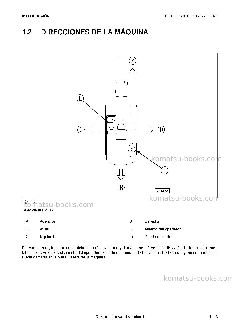 Komatsu pc8000e-6deu Manual de operación cover Page 5 Komatsu pc8000e-6deu Manual de operación cover Page 5