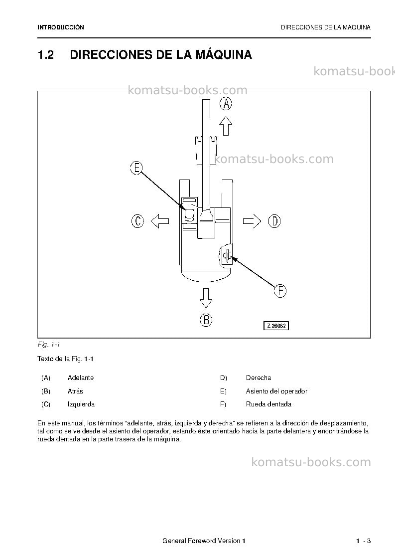 Komatsu pc8000e-6deu Manual de operación cover Page 5 Komatsu pc8000e-6deu Manual de operación cover Page 5