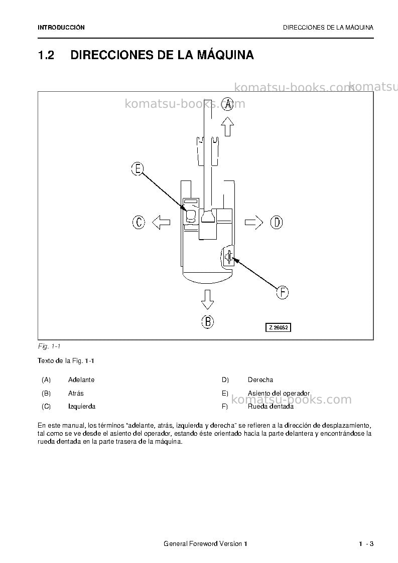 Komatsu pc8000e-6deu Manual de operación cover Page 5 Komatsu pc8000e-6deu Manual de operación cover Page 5