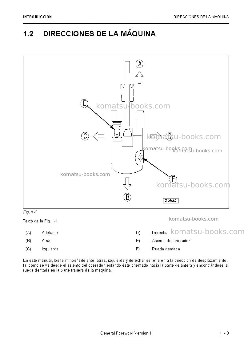 Komatsu pc8000-6deu Manual de operación cover Page 5 Komatsu pc8000-6deu Manual de operación cover Page 5