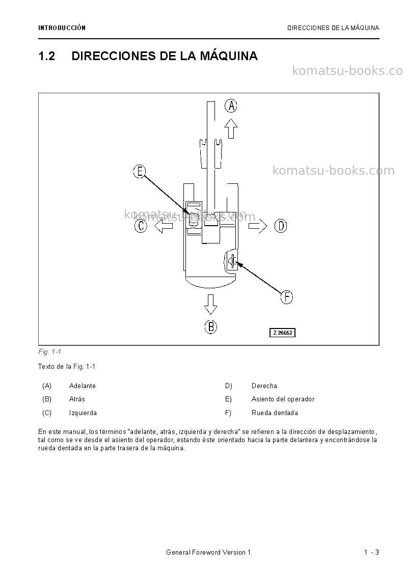 Komatsu pc8000e-6deu Manual de operación cover Page 5 Komatsu pc8000e-6deu Manual de operación cover Page 5