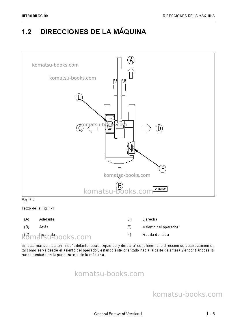 Komatsu pc8000-6deu Manual de operación cover Page 5 Komatsu pc8000-6deu Manual de operación cover Page 5