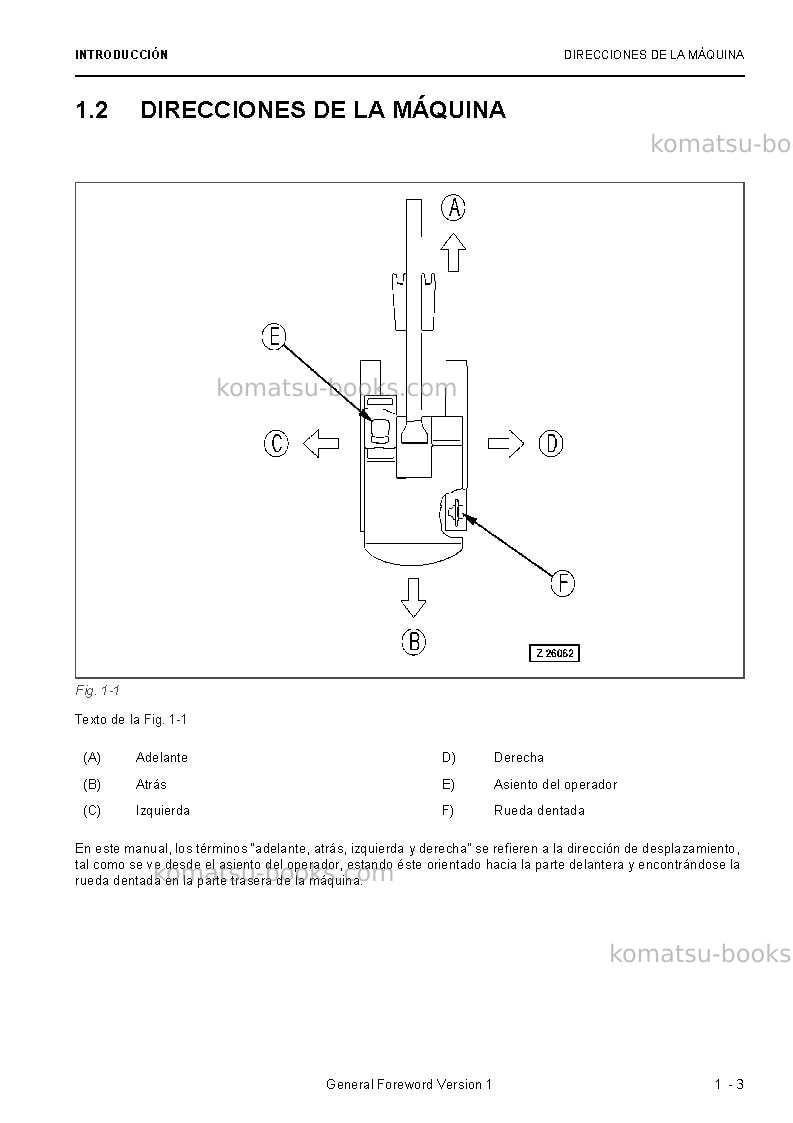 Komatsu pc5500-6deu Manual de operación cover Page 5 Komatsu pc5500-6deu Manual de operación cover Page 5