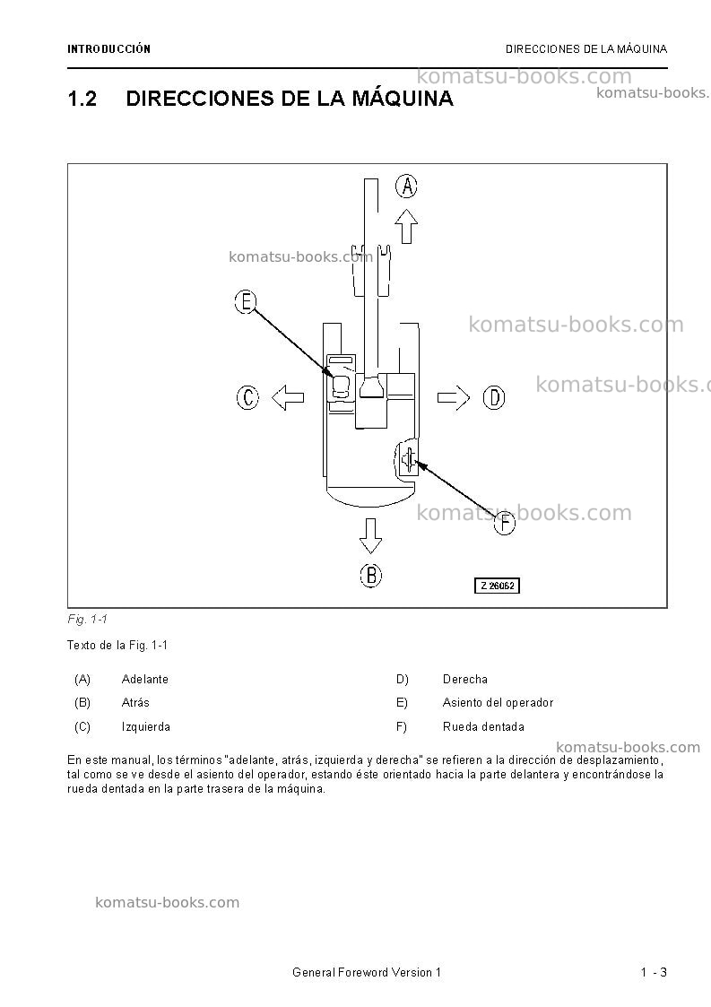 Komatsu pc5500-6deu Manual de operación cover Page 5 Komatsu pc5500-6deu Manual de operación cover Page 5