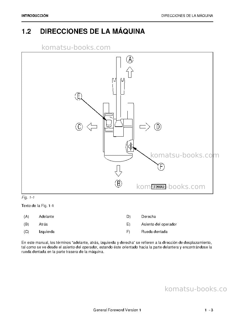 Komatsu pc3000-6deu Manual de operación cover Page 5 Komatsu pc3000-6deu Manual de operación cover Page 5