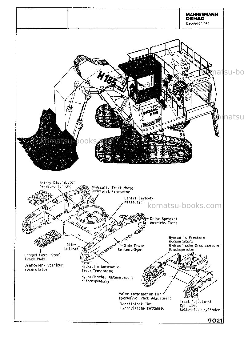 Komatsu h185sdeu Repair & maintenance cover Page 5 Komatsu h185sdeu Repair & maintenance cover Page 5