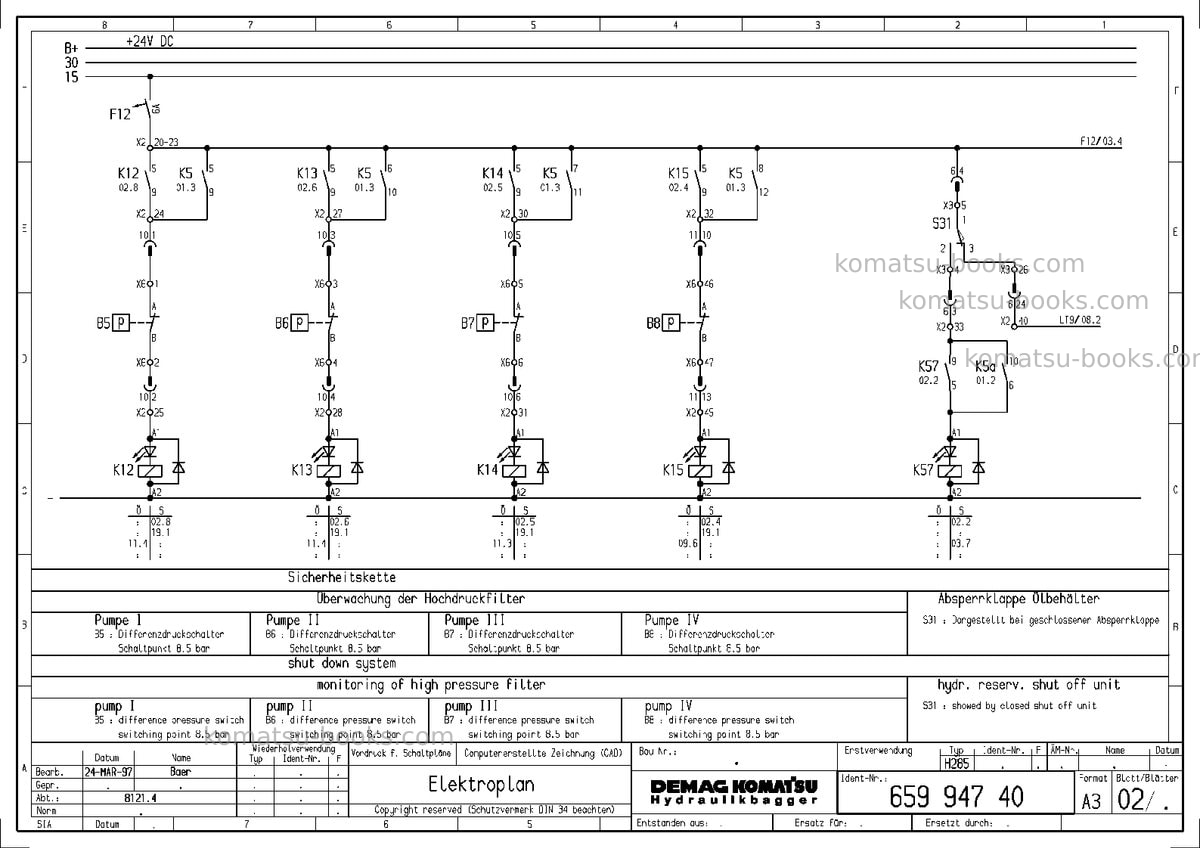 Komatsu h285sdeu Repair & maintenance cover Page 5 Komatsu h285sdeu Repair & maintenance cover Page 5