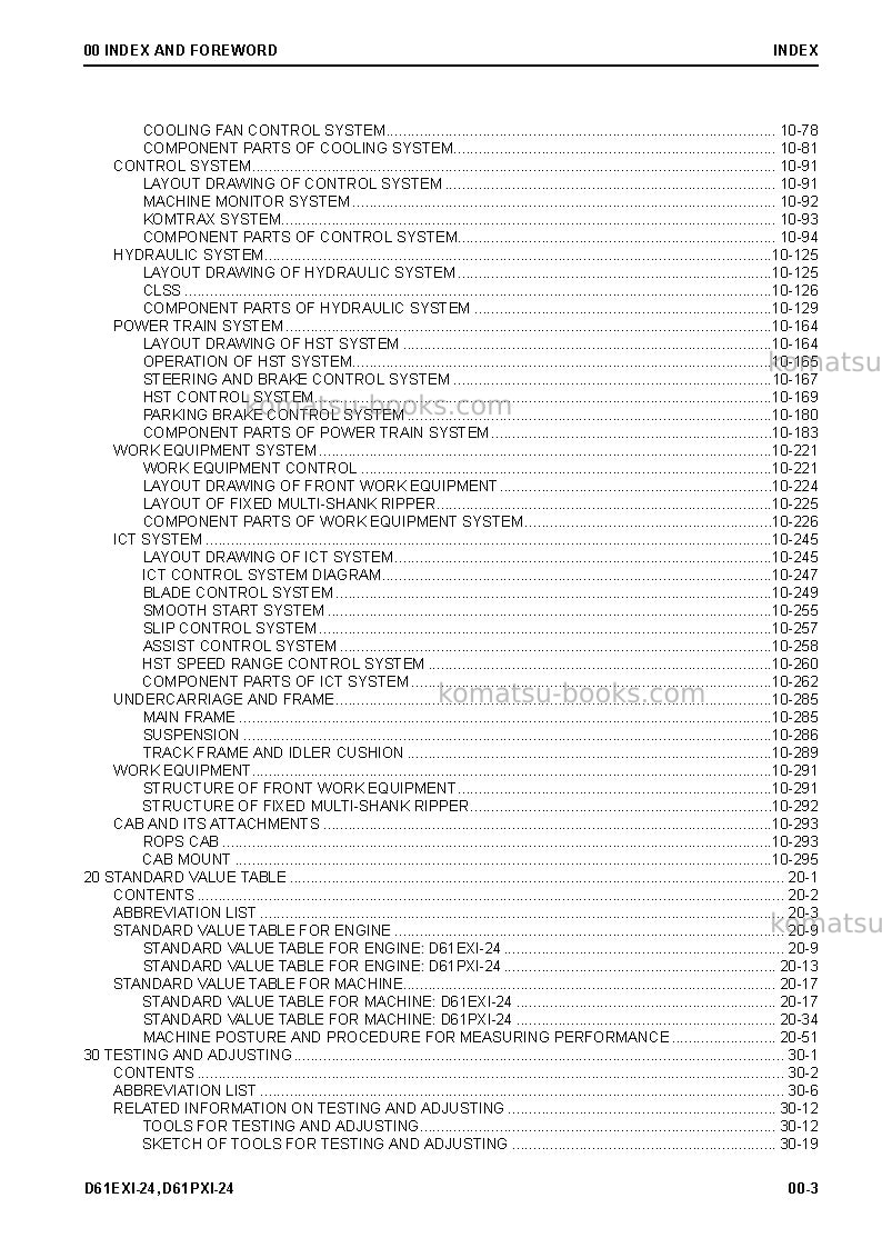 Komatsu d61ex-24jpn Field assembly manual cover Page 5 Komatsu d61ex-24jpn Field assembly manual cover Page 5
