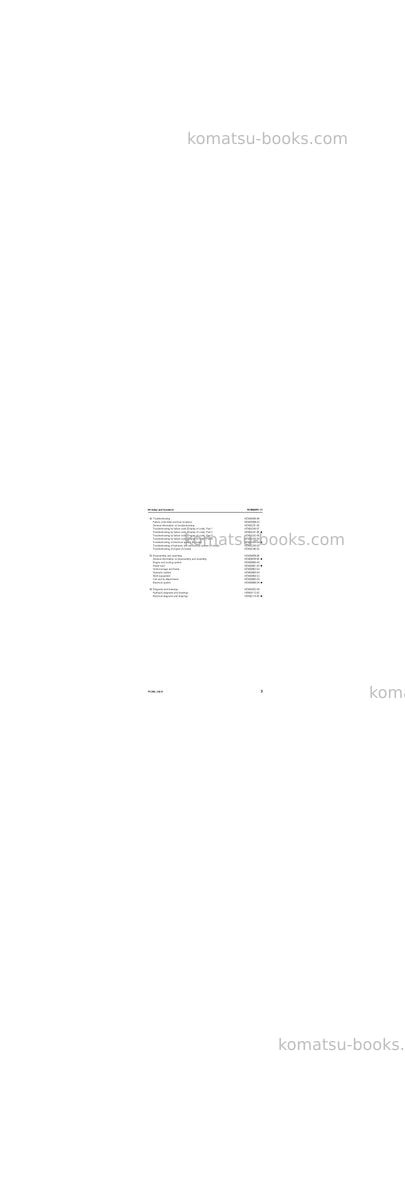 Komatsu pc240lc-8bra Repair & maintenance cover Page 5 Komatsu pc240lc-8bra Repair & maintenance cover Page 5