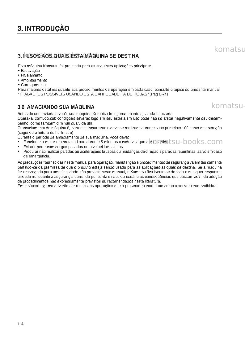 Komatsu wd900-3jpn Manual de operação capa Página 5