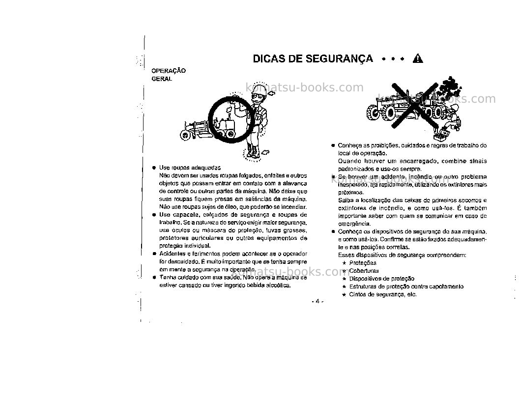 Komatsu gd511a-1jpn Manual de operação capa Página 5 Komatsu gd511a-1jpn Manual de operação capa Página 5