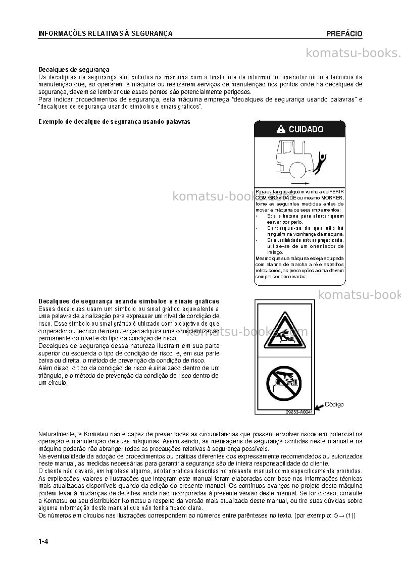 Komatsu wa200-5bra Manual de operação capa Página 5