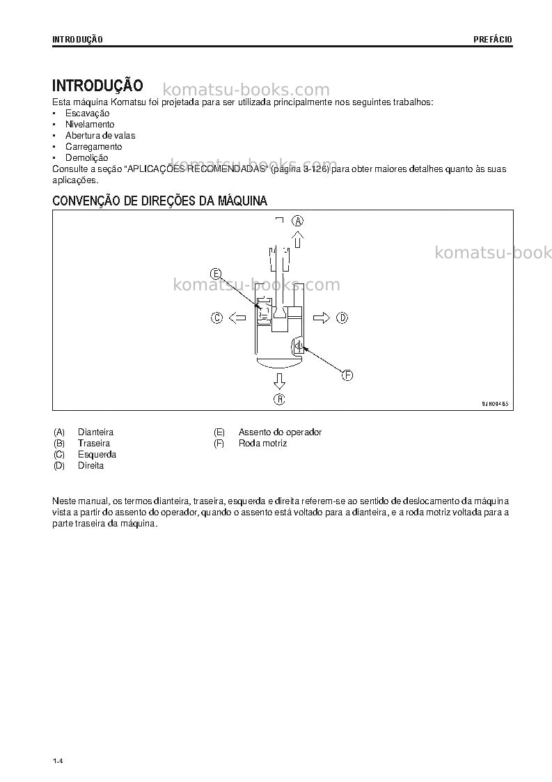 Komatsu pc600lc-8jpn Manual de operação capa Página 5 Komatsu pc600lc-8jpn Manual de operação capa Página 5