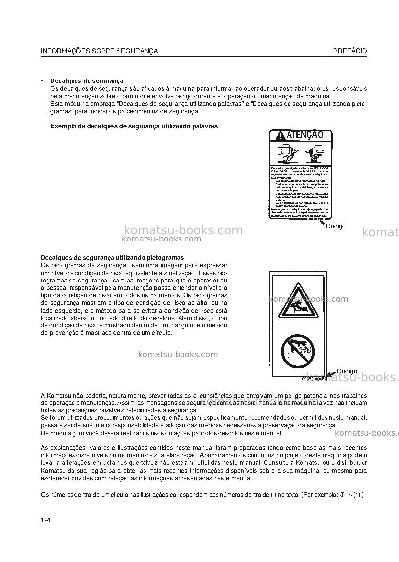Komatsu pc400-8jpn Manual de operação capa Página 5