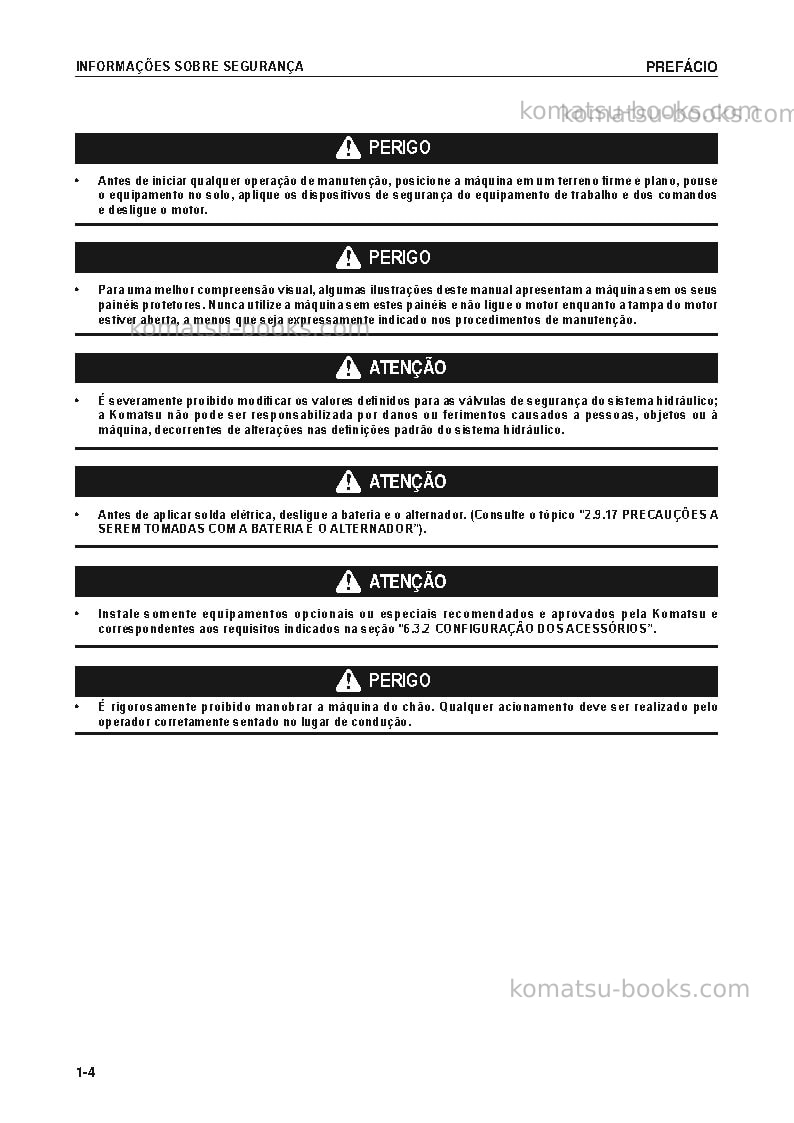 Komatsu pc55mr-3jpn Manual de operação capa Página 5
