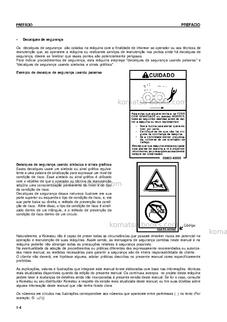 Komatsu gd655-3cbra Manual de operação capa Página 5