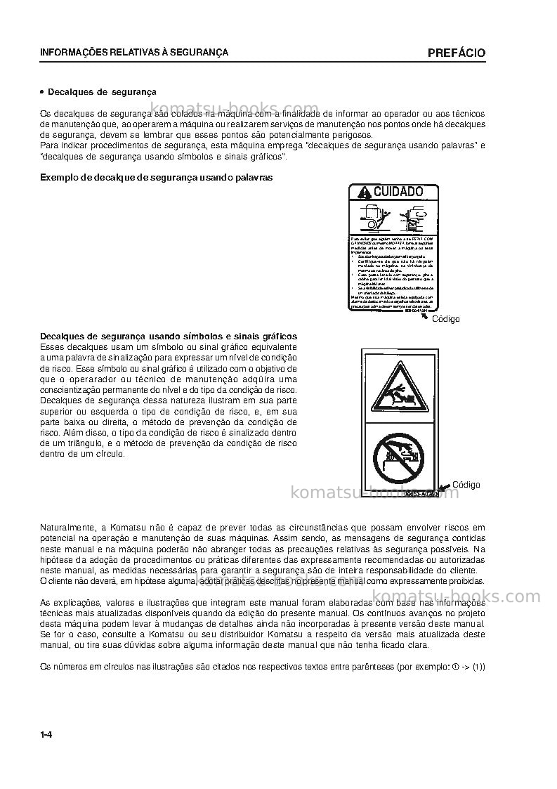 Komatsu pc160lc-7jpn Manual de operação capa Página 5