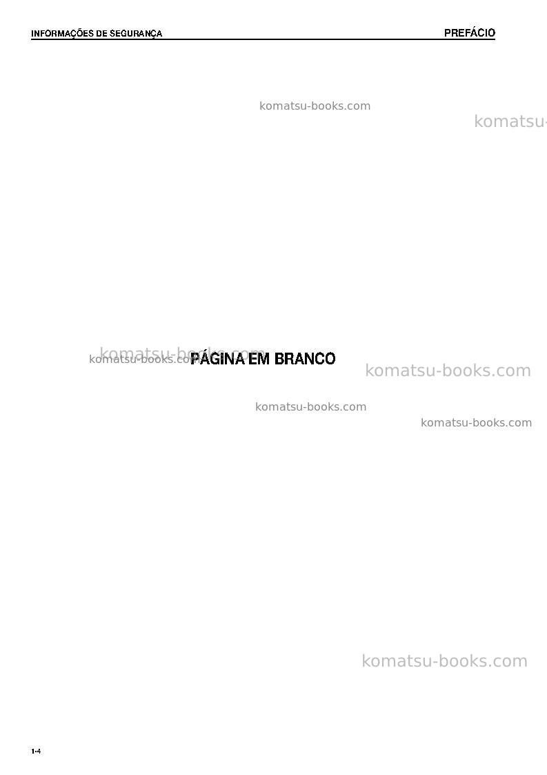 Komatsu wd600-3jpn Manual de operação capa Página 5 Komatsu wd600-3jpn Manual de operação capa Página 5