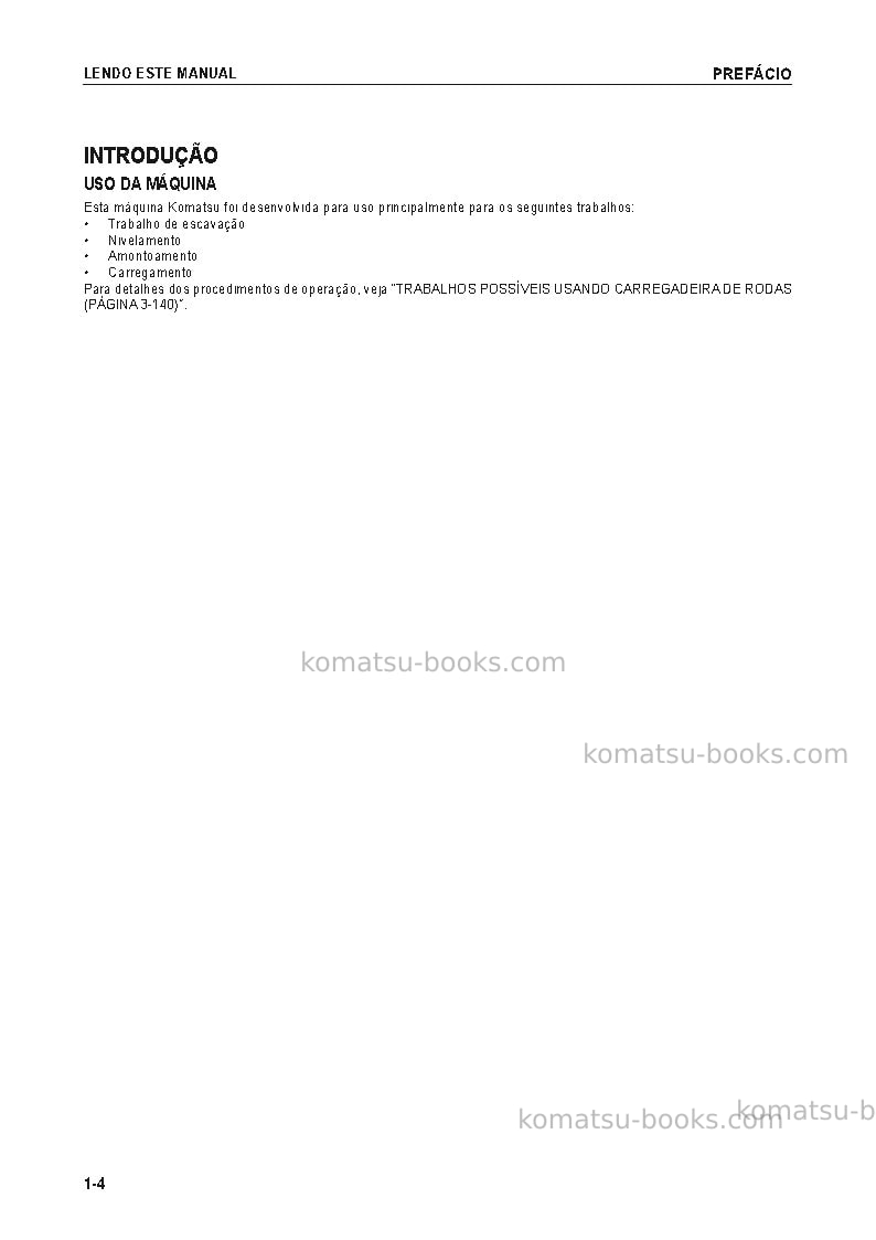 Komatsu wa470-6jpn Manual de operação capa Página 5 Komatsu wa470-6jpn Manual de operação capa Página 5