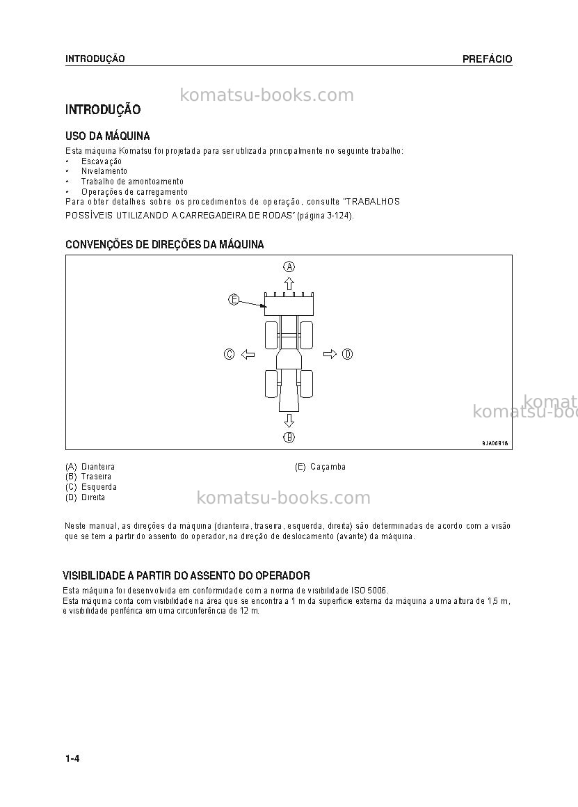 Komatsu wa320-6bra Manual de operação capa Página 5 Komatsu wa320-6bra Manual de operação capa Página 5