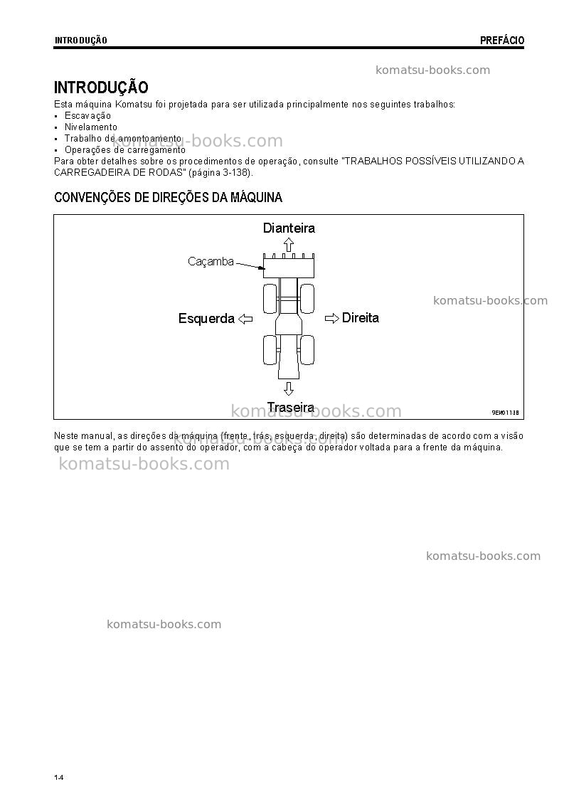 Komatsu wa500-6jpn Manual de operação capa Página 5 Komatsu wa500-6jpn Manual de operação capa Página 5