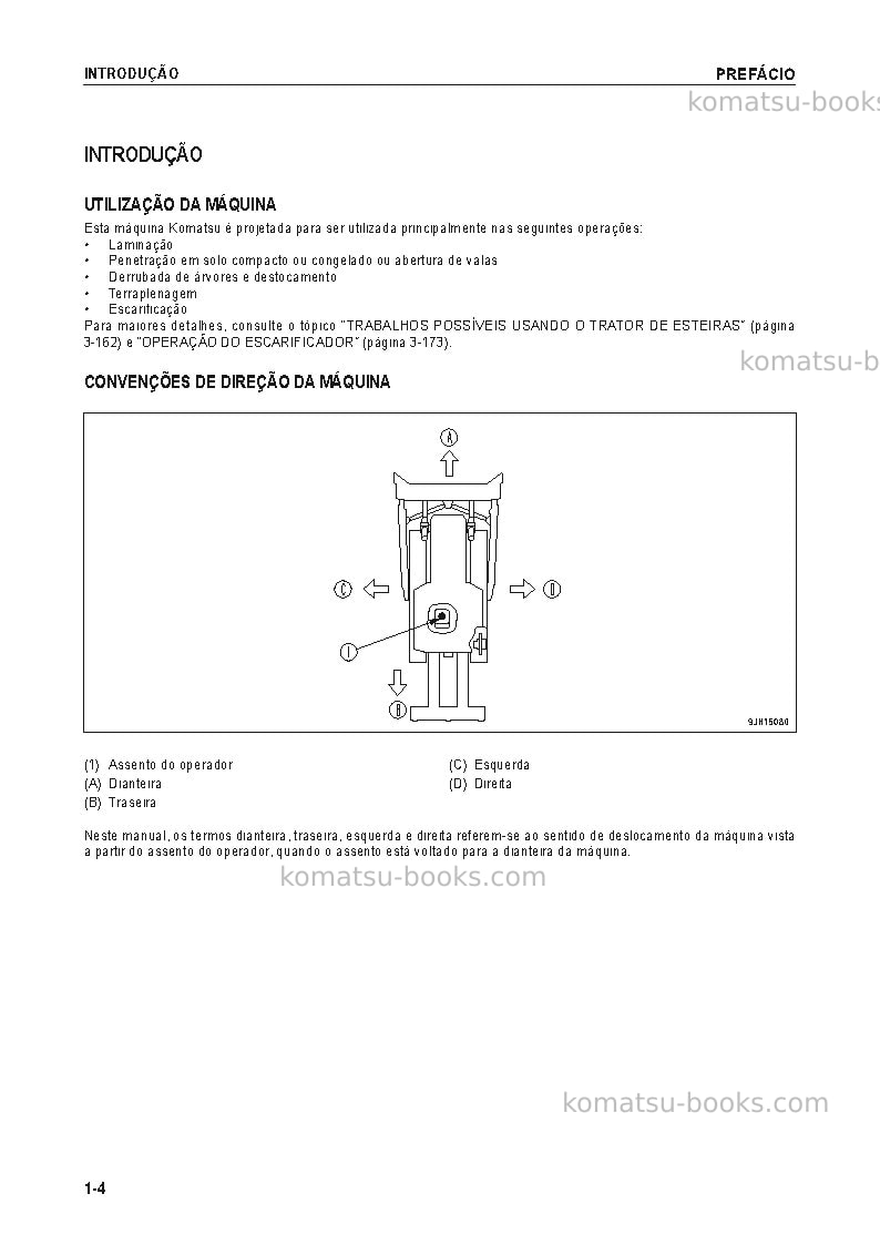 Komatsu d375a-6jpn Manual de operação capa Página 5 Komatsu d375a-6jpn Manual de operação capa Página 5