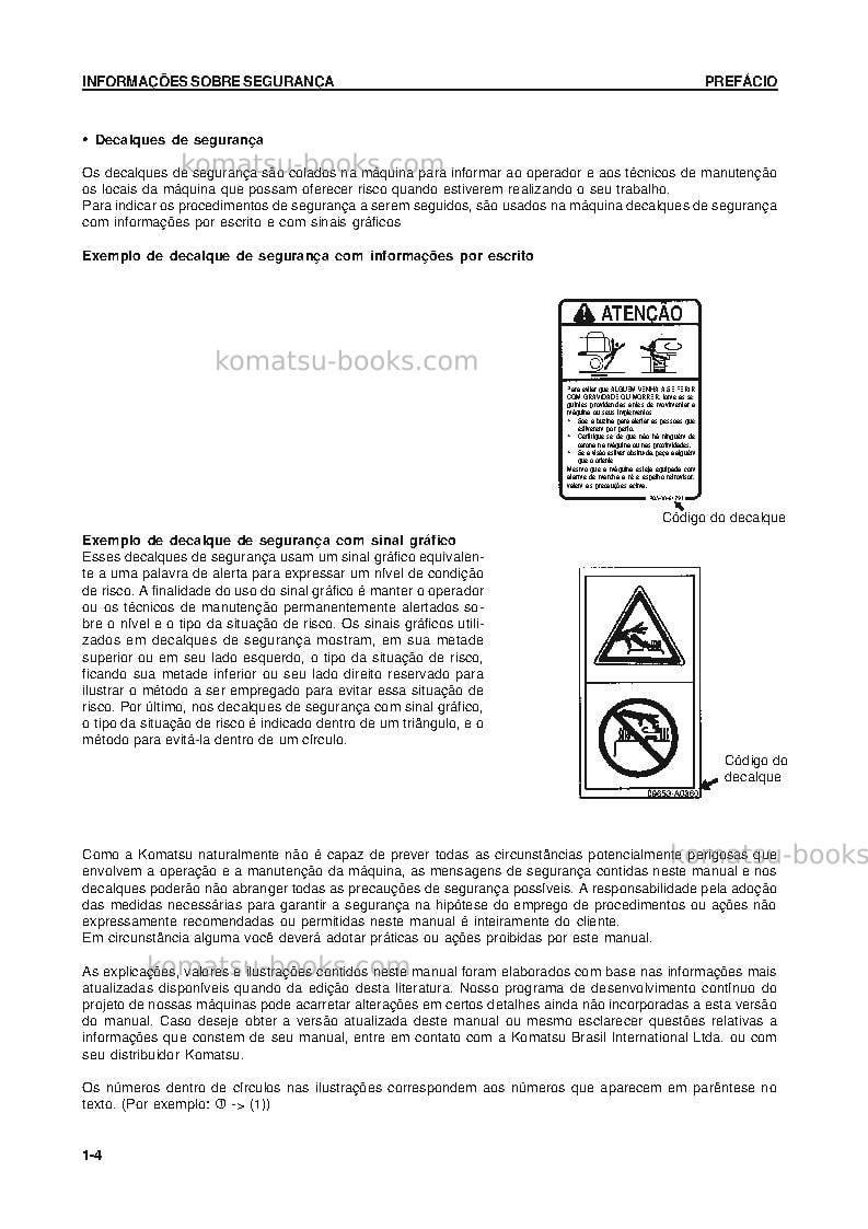 Komatsu d475a-5jpn Manual de operação capa Página 5 Komatsu d475a-5jpn Manual de operação capa Página 5