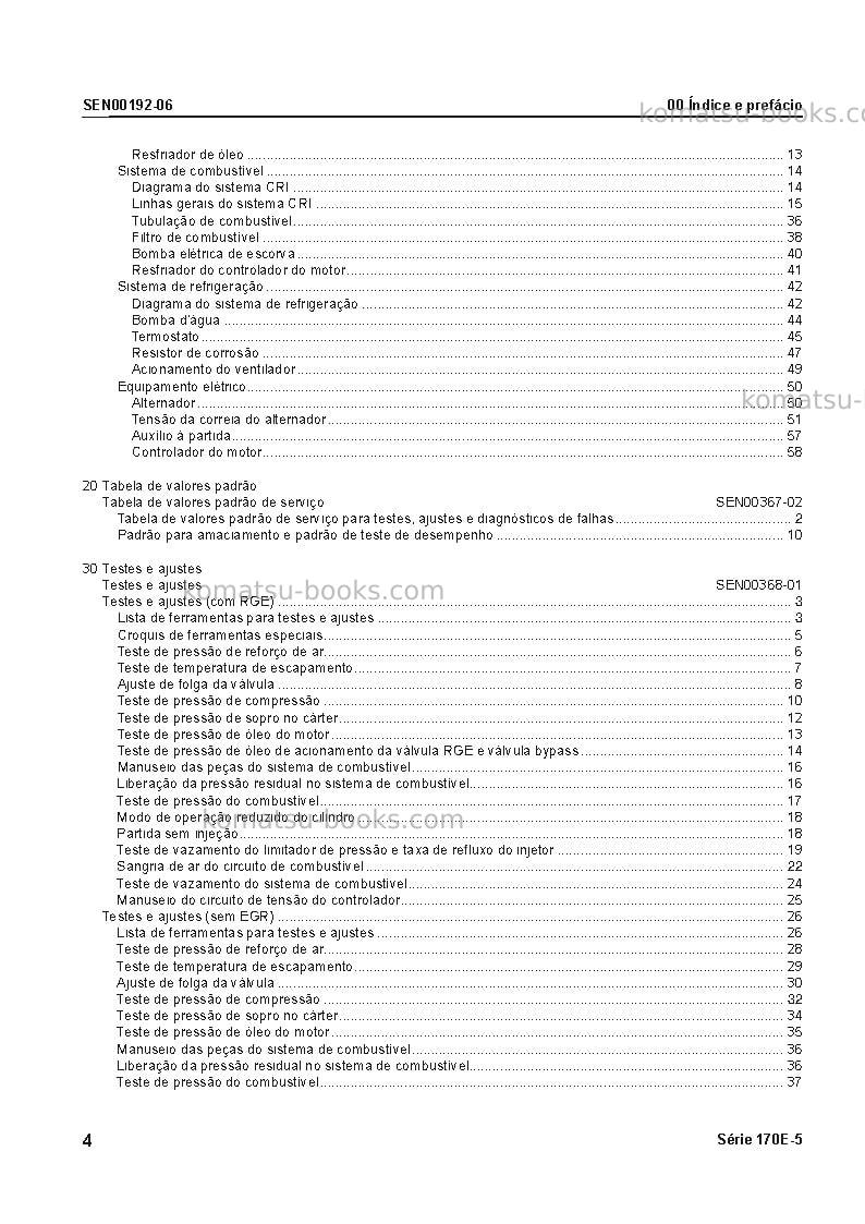 Komatsu 6d170e-5jpn Reparo e manutenção capa Página 5