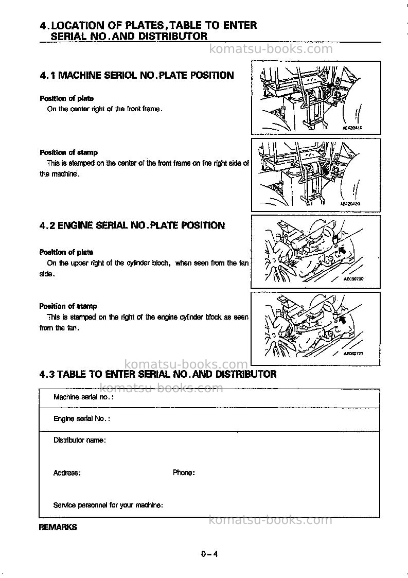 Komatsu wa380-3chn Operation manual cover Page 5 Komatsu wa380-3chn Operation manual cover Page 5