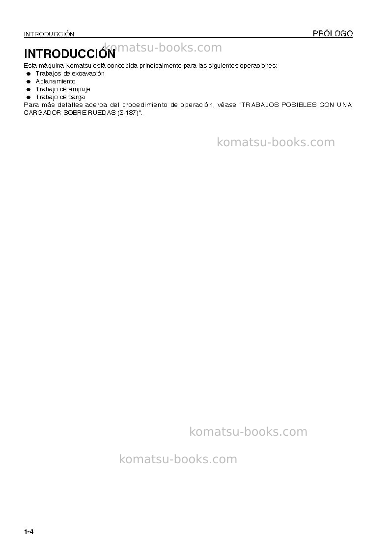 Komatsu wa470-6jpn Manual de operación cover Page 5 Komatsu wa470-6jpn Manual de operación cover Page 5