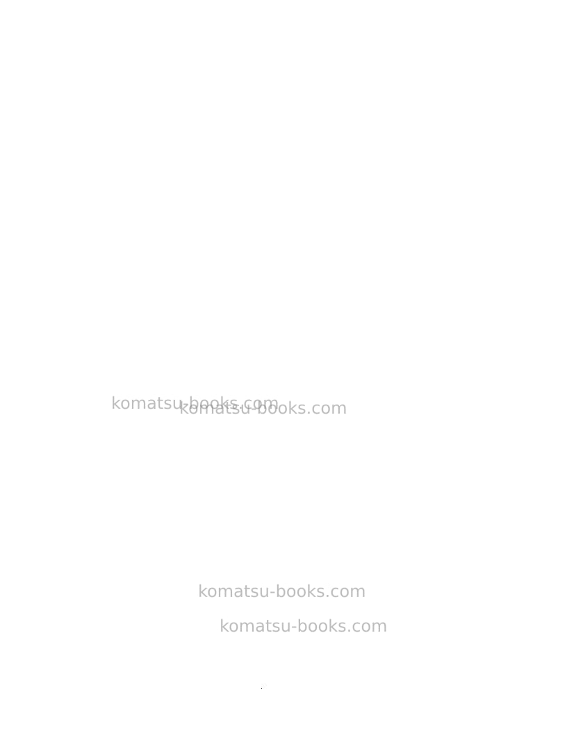 Komatsu pc3000-1deu Operation manual cover Page 5
