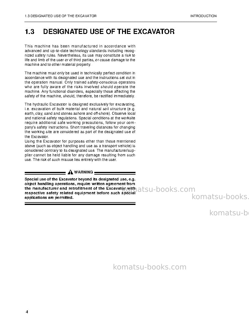 Komatsu pc5500-6deu Operation manual cover Page 5 Komatsu pc5500-6deu Operation manual cover Page 5