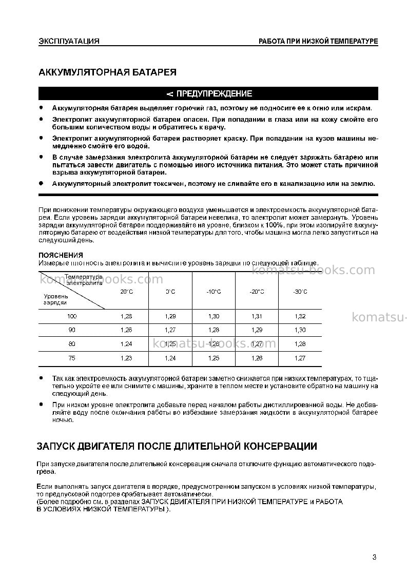 Komatsu pc360-7chn--25c degree Руководство по эксплуатации обложка Страница 5