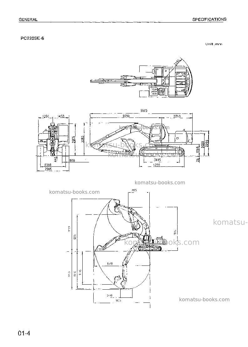 Komatsu pc200-6chn-a Repair & maintenance cover Page 5