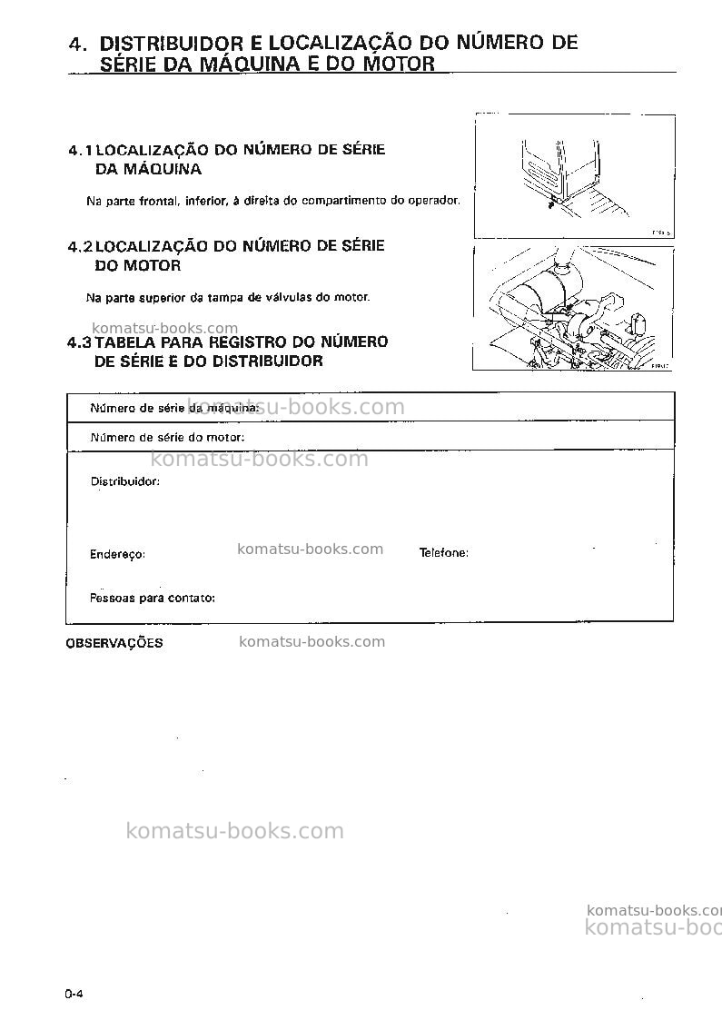 Komatsu pc200-6bra Manual de operação capa Página 5