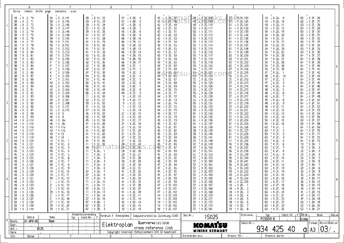 Komatsu pc5500-6deu Repair & maintenance cover Page 5 Komatsu pc5500-6deu Repair & maintenance cover Page 5