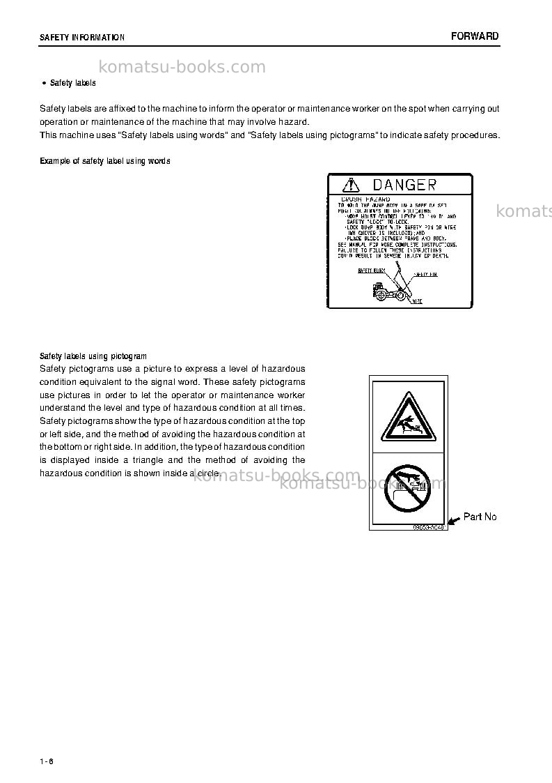 Komatsu hd785-7ind-50c degree m/c spec Operation manual cover Page 5 Komatsu hd785-7ind-50c degree m/c spec Operation manual cover Page 5