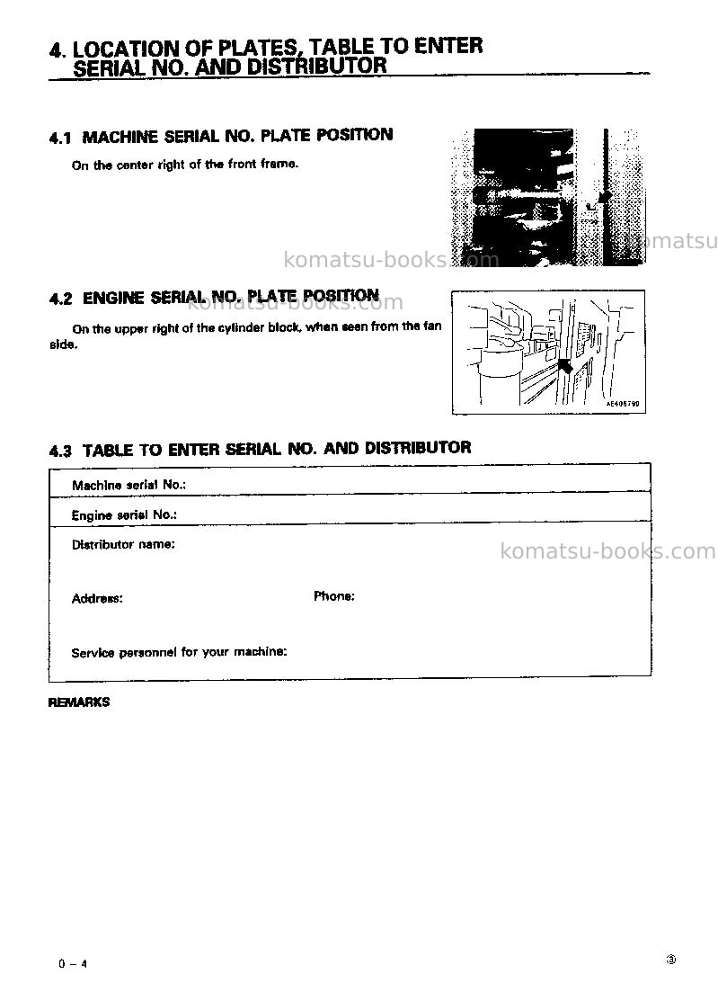 Komatsu wd900-3jpn Operation manual cover Page 5 Komatsu wd900-3jpn Operation manual cover Page 5