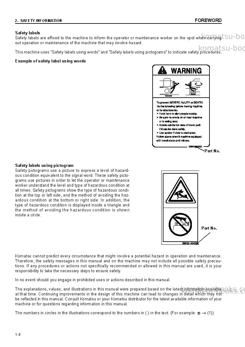 Komatsu d85ms-15jpn-radio control equipment Operation manual cover Page 5