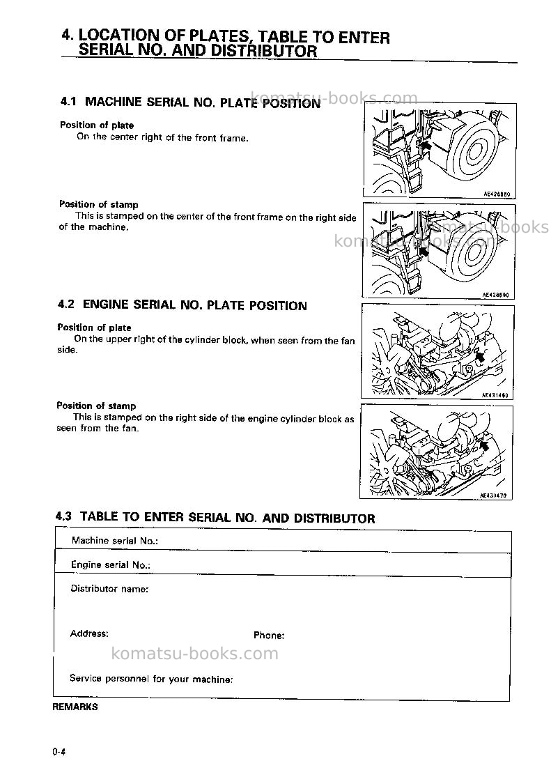 Komatsu wa320-3jpn-autoshift transmission Operation manual cover Page 5 Komatsu wa320-3jpn-autoshift transmission Operation manual cover Page 5