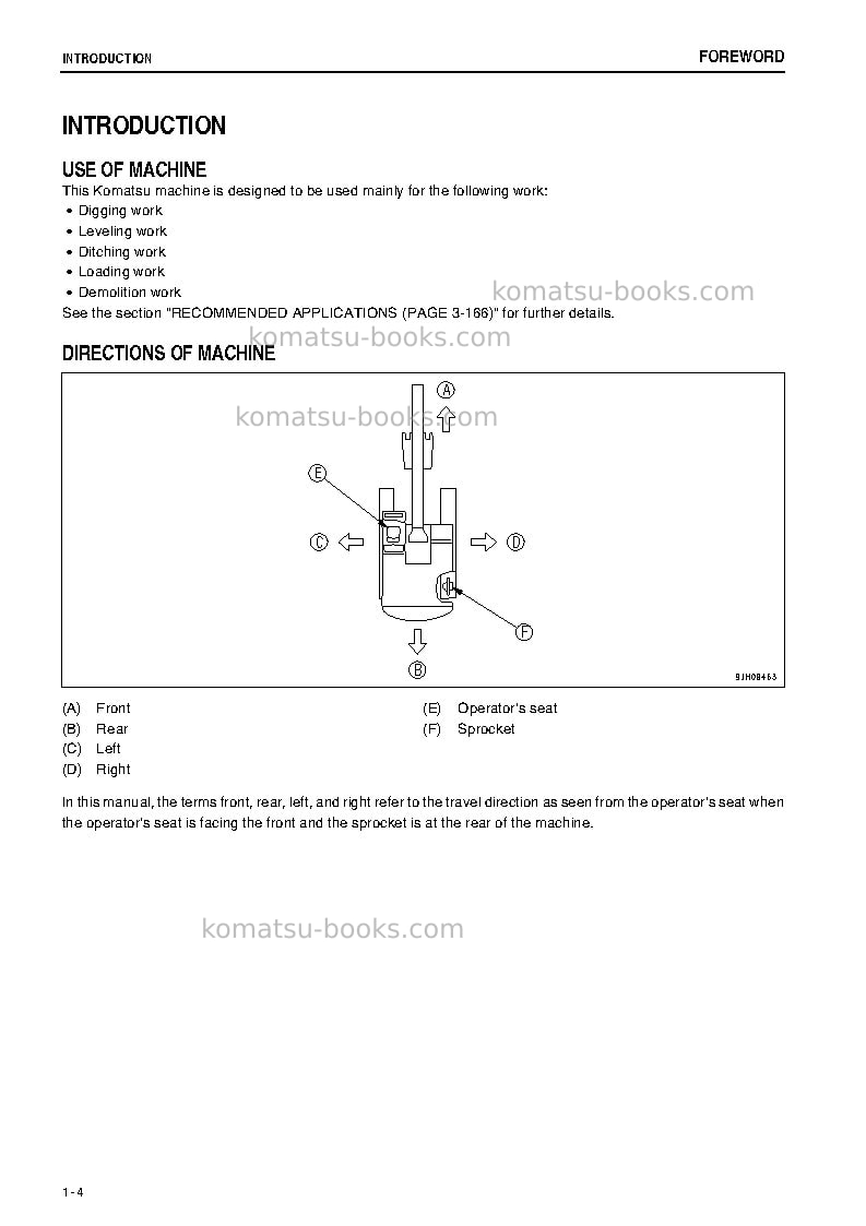 Komatsu pc400-8jpn-r, work equipment grease 100h Operation manual cover Page 5 Komatsu pc400-8jpn-r, work equipment grease 100h Operation manual cover Page 5