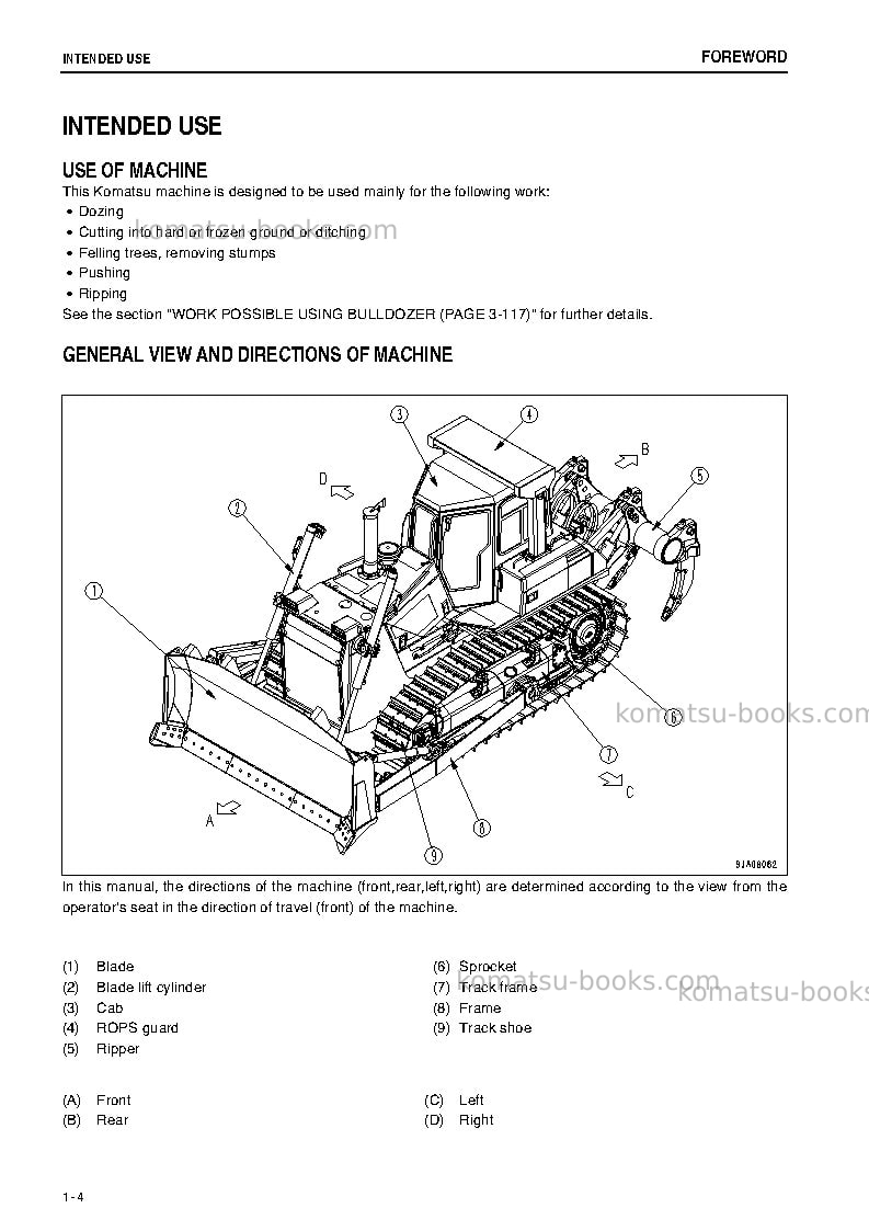 Komatsu d85px-15jpn-tier3 Operation manual cover Page 5 Komatsu d85px-15jpn-tier3 Operation manual cover Page 5