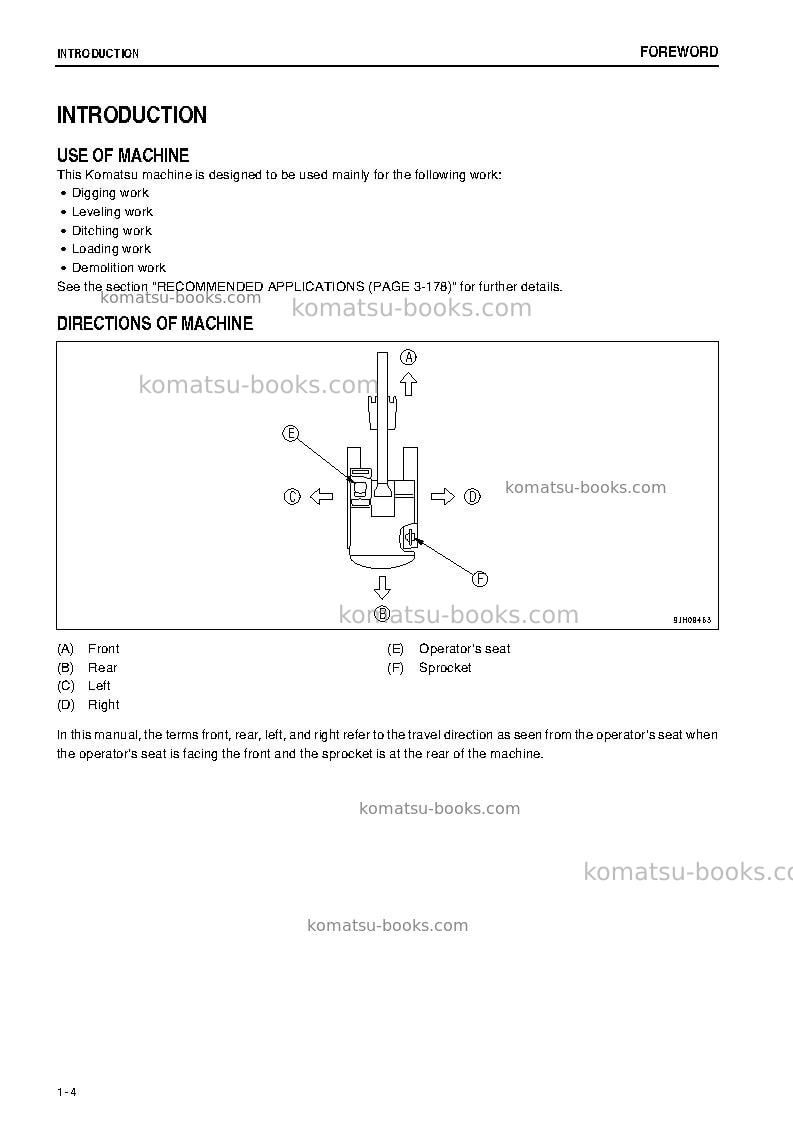Komatsu pc800lc-8jpn-r1 Operation manual cover Page 5