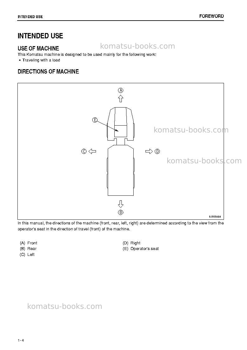 Komatsu hm350-2jpn Operation manual cover Page 5 Komatsu hm350-2jpn Operation manual cover Page 5