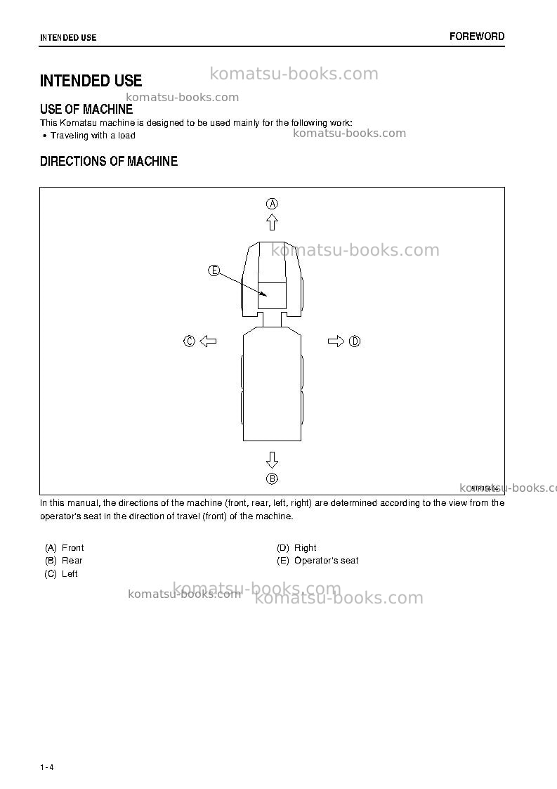 Komatsu hm350-2jpn-r Operation manual cover Page 5 Komatsu hm350-2jpn-r Operation manual cover Page 5