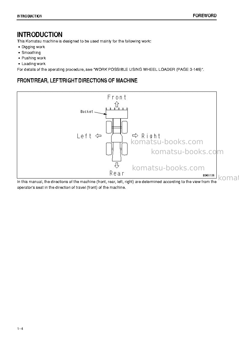 Komatsu wa500-6jpn Operation manual cover Page 5 Komatsu wa500-6jpn Operation manual cover Page 5