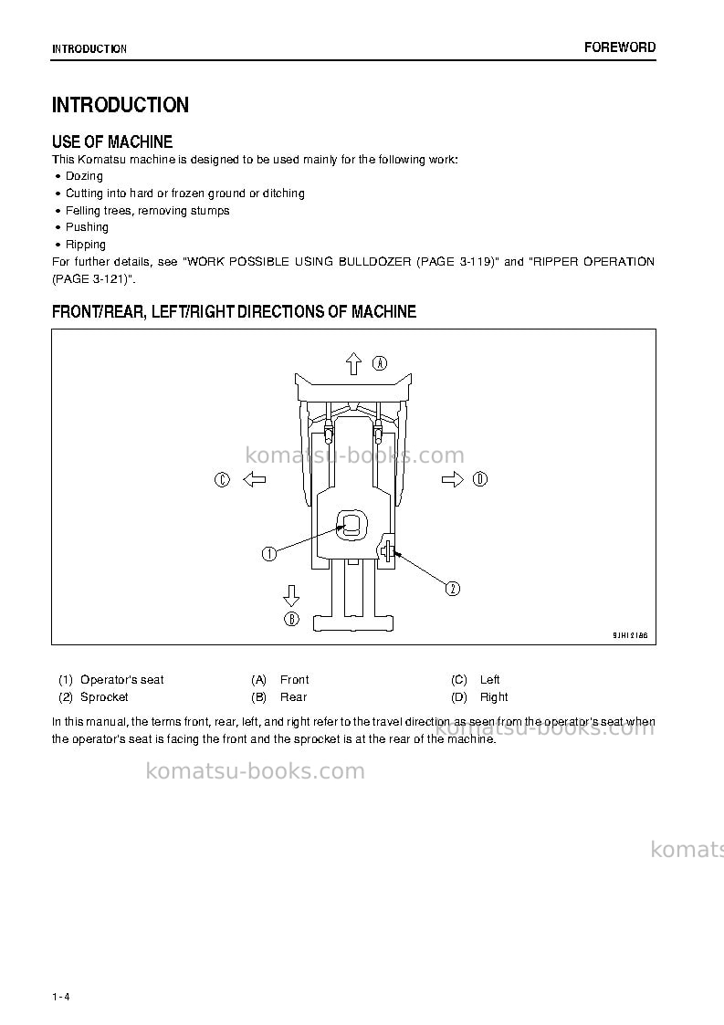 Komatsu d275a-5jpn-r Operation manual cover Page 5 Komatsu d275a-5jpn-r Operation manual cover Page 5