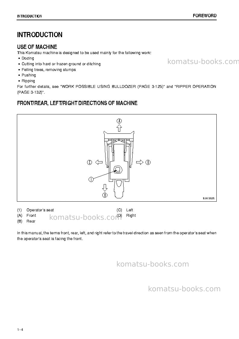 Komatsu d375a-5jpn-r Operation manual cover Page 5 Komatsu d375a-5jpn-r Operation manual cover Page 5
