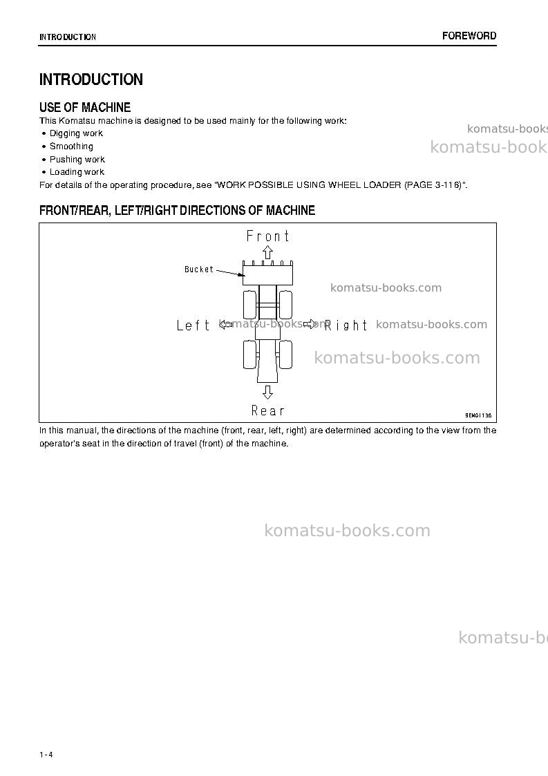 Komatsu wa800-3jpn-tier2 Operation manual cover Page 5 Komatsu wa800-3jpn-tier2 Operation manual cover Page 5